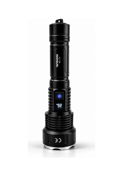 Wison Ws-7878 30watt 3000 Lümen Uzun Menzilli Usb Type-c Şarjlı El Feneri Açık Kırmızı