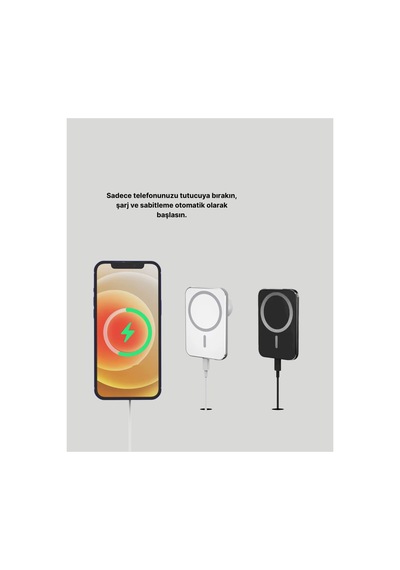 Magsafe Manyetik Araç Tutucu 15w Şarjlı Siyah