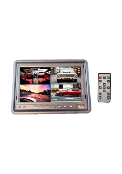 7 İnç Ips Ekran 4 Kanal Dvr Hybrid Araç Ön Arka İçi Kayıt Monitörü 256gb Sd Destekli Ahd Quad Kamera Ekranı