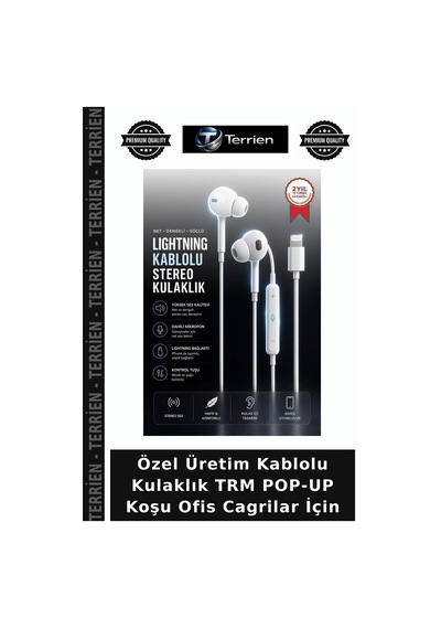 Özel Üretim Kablolu Kulaklık Trm Pop-up Koşu Ofis Cagrilar İçin Pop Up Kulaklık