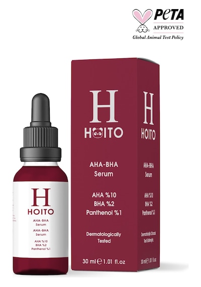 Hoito Aha Bha Serum 30ml - Canlandırıcı Cilt Tonu Eşitleyici Kırmızı Peeling Cilt Bakım Serumu
