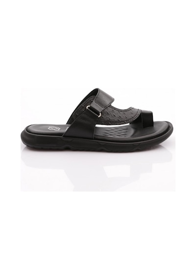 Dgn Hakiki Deri Comfort Rahat Taban Erkek Terlik 806 806-2690-R11294 Siyah