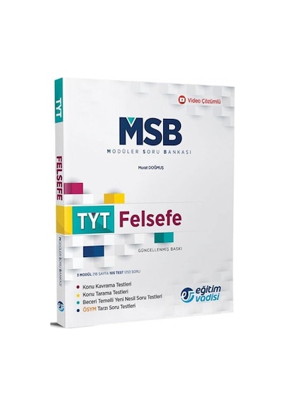 Eğitim Vadisi Tyt Moduler Soru Bankası Felsefe Belirtilmemibelirtilmemişş