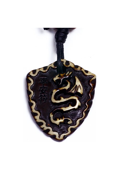 Btak00741 K6 Chinese Dragon Ejderha Kabartma Kolye Çok Renkli