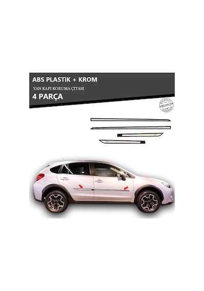 Subaru Xv Yan Kapı Koruma Çıtası Plastik + Krom Unvrslppkçt00002