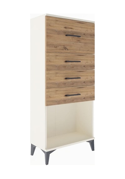 Arges Dolap 4 Çekmeceli 60x30x134 Aytaşı-çam Aytaşı