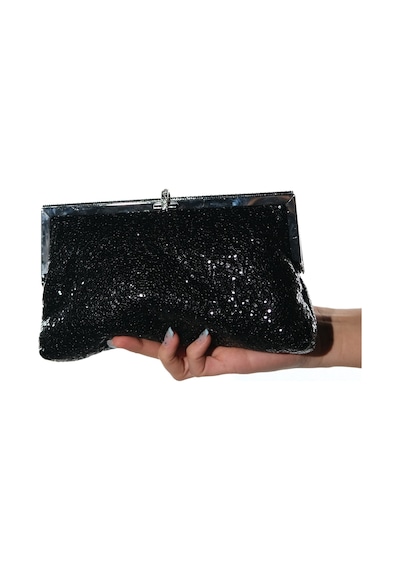 Luvishoes 752 Siyah Glitter Kadın Abiye Çanta