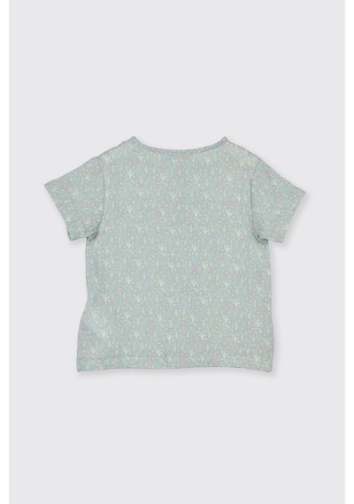 Panço Kız Çocuk Deniz Altı Desenli Mint Pijama Takımı Yeşil