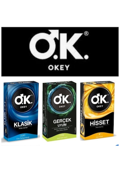 Okey Prezervatif Kondom Klasik - Gerçek Uyum - Hisset 3 X 10'lu