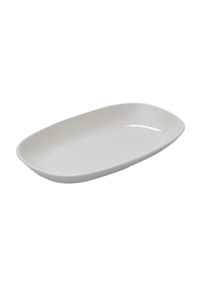 Jumbo Boy 33x20 Melamin Kayık Tabak Büyük Boy Salata Meze Sos Tabağı 2 Adet Duble İskender Tabağı Beyaz