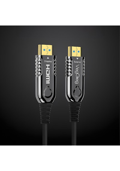 Veggieg 4k 60hz 18gbps Hdr Arc Hdcp Fiber Optik Hdmı 2.0 Kablo 70 Metre