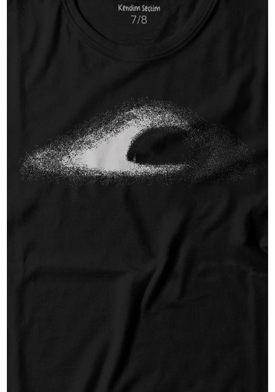 Kendim Seçtim Kara Delik Uzay Zaman Galaksi Karadelikler Cosmos Kümesi Baskılı Tişört Çocuk T-shirt 001