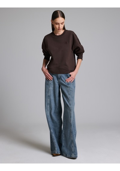 Pierre Cardin Kahverengi Oversize Sweatshirt 50333429-vr029