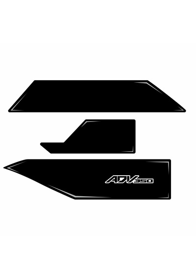 Honda Adv 350 Egzoz Koruma Pad 2022-2024 Gri