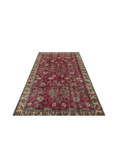Klasik Modern Vintage Eskitme El Dokuma Halı 149 X 250 Cm 8857