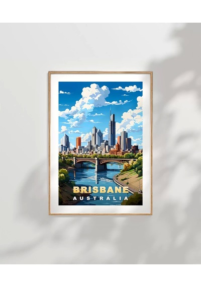 Çerçevesiz Poster Nehir Ve Gökdelenlerin Şehri