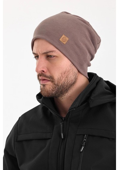 Erkek Termal %100 Pamuklu Soft 2 Stil 1 Arada Bere Premium Cuts Serisi - Standart / Kahverengi Kahverengi