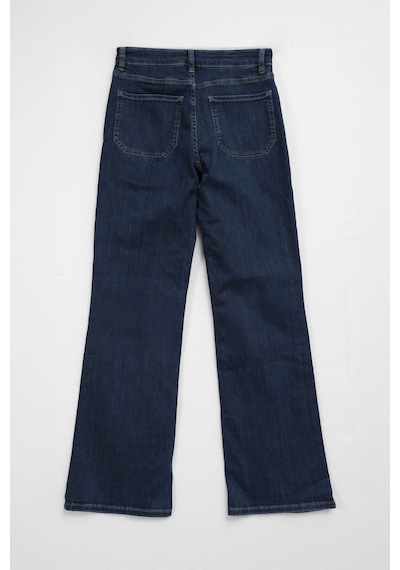 Bluew White Kadın Mavi Likralı Esnek Flare Jean Pantolon