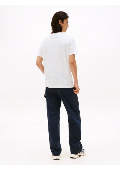 Tommy Hilfiger Tjm Reg Flag Dna Tee, Ybl Beyaz Erkek T-shirt