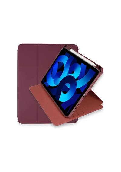 İpad Uyumlu Pro 11 2021 Kılıf Ling 360 Kalemlikli Tablet Kılıf - Mor - 100 Arka Kapak