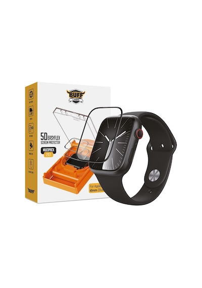 Watch Uyumlu 5d Easyflex 2 Adet Ekran Koruyucu, Flexi, Kolay Kurulum, Tam Kaplayan, Yüksek Hassasiyetli, Slim 41 Mm