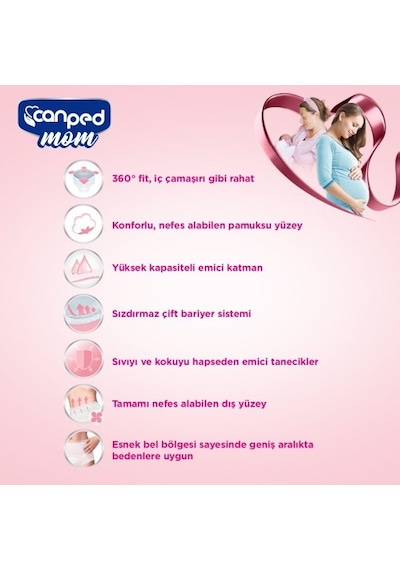 Canped Mom Lohusa Külodu S/m 10 Lu X 2 Adet S - M