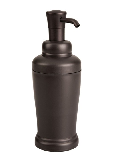 Buççin Online Mağaza Sıvı Sabunluk Bronz Kahve Renkli,abs 8x8x21cm 340ml Metal Metalik Çok Renkli