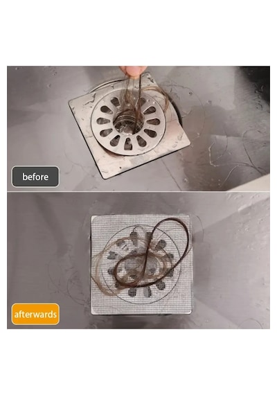 Tineke 10 Adet Banyo Gider Süzgeci Saç Yakalayıcı Süzgeç Banyo Du