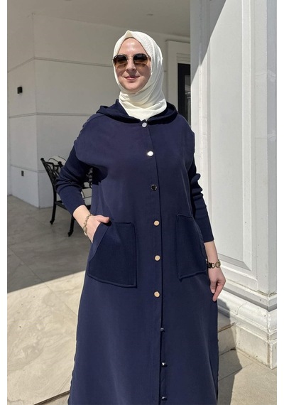 Rabia Şamlı Ada Modal Kap Lacivert Normal