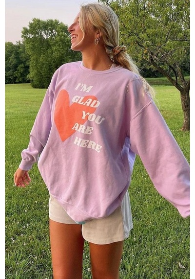 Madmext Mad Girls Lila Sweatshirt Mg1224