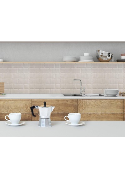 3 Boyutlu Duvar Paneli Kabartmalı Metro Desenli Pvc 41x41 Cm/ 6 Adet /1 M²