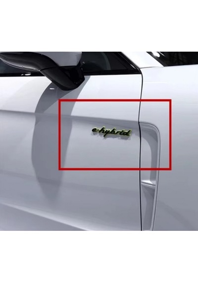 Dk Tuning Porsche E Hybrid Yeşil Siyah Abs Yazı Logo Arma Bagaj Arma