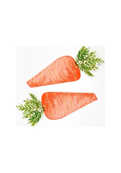 Meri Meri - Carrot Napkin - Havuç Peçeteler - 16'lı