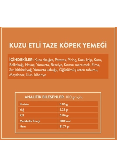 Kito Kuzu Etli Mini Irk Yetişkin Köpek Maması 2500 G + Kito Fresh Kuzu Etli Köpek Yemeği 6'lı