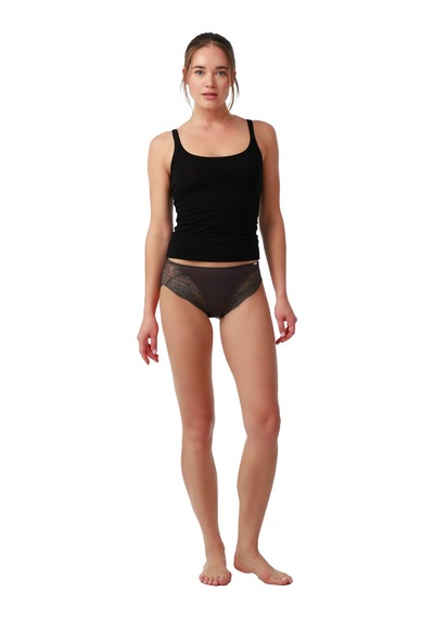 Kadın Modal Elastan Slip 1448 - Antrasit Antrasit