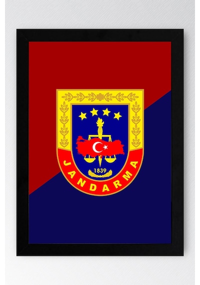 Jandarma Logosu Çerçeveli Tablo