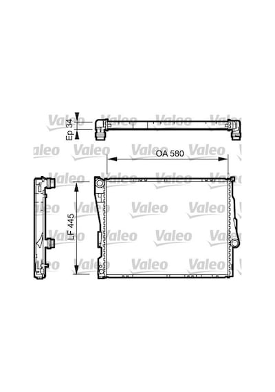 VALEO 734276 Su Radyatoru (BMW E46 Otom. / Mek. ) 1436242 17119071518 (WC595724)