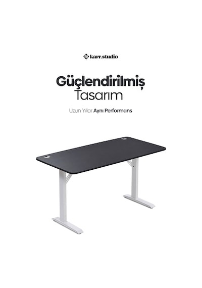 Firmus Dayanıklı Çalışma Masası - 120x60 - Siyah