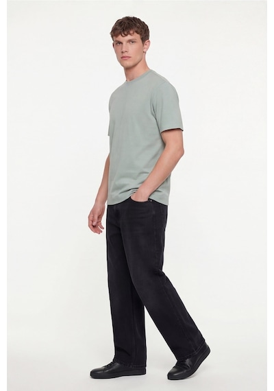 Sabri Özel Erkek Açık Yeşil Normal Kesim Regular FitPamuk Dokuma Bisiklet Yaka Basic T-shirt Sabri Özel Erkek Açık Yeşil Normal Kesim Regular FitPamuk Dokuma Bisiklet Yaka Basic T-shirt