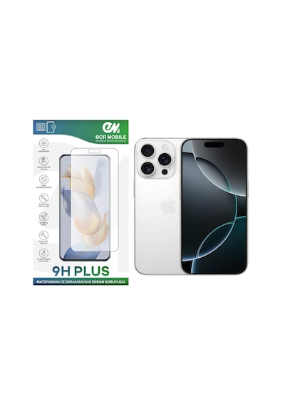 Apple Uyumlu   iPhone 16 Pro Ekran Koruyucu Mat Parmak İzi Bırakmayan Esnek Nano Kırılmayan