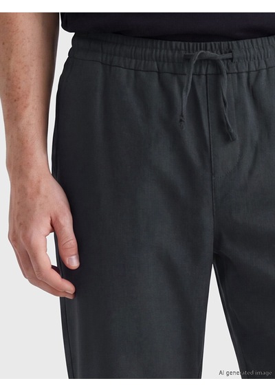 Lcw Vision Antrasit Regular Fit Erkek Keten Görünümlü Pantolon