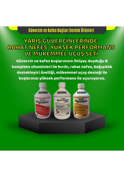 Royal Yarış Güvercinlerinde Rahat Nefes Yüksek Performans Ve Mükemmel Uçuş Seti 500 ML