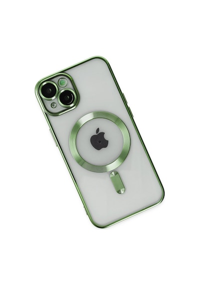 Apple Uyumlu iPhone 14 Plus Uyumlu Kılıf Kross Magneticsafe Kapak - Koyu Yeşil