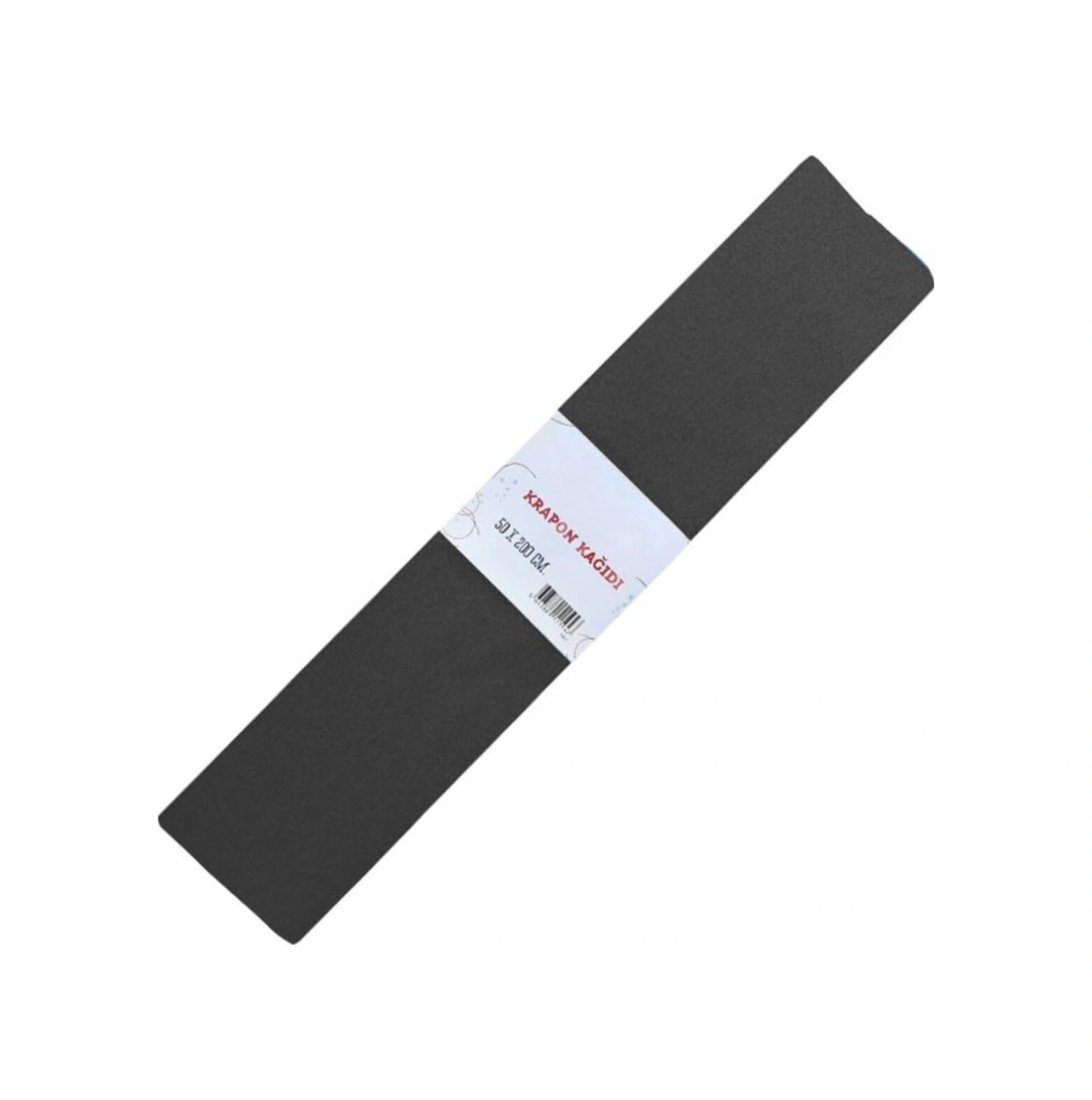 Renkli Krapon Kağıdı 50cm X 2mt Siyah 10 Lu Paket 9135