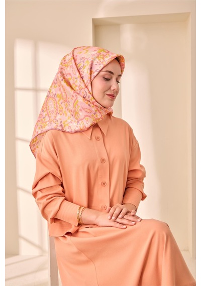 Silk Home Twill İpek Eşarp 11478-31 Pembe, Fıstık Yeşili, Antik Pembe, Mint