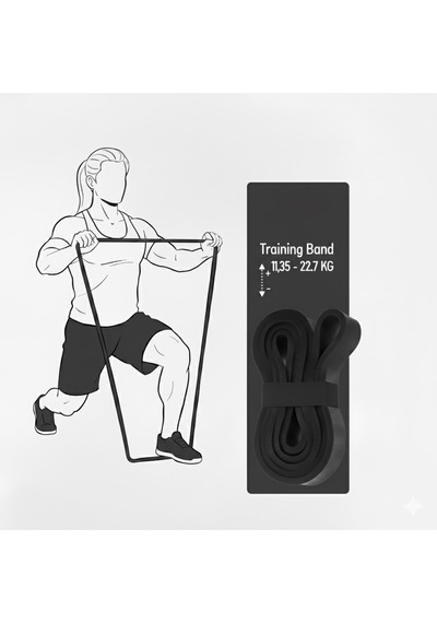Çeşitli Kg Direnç Bantları, Gym Barfiks Direnç Bandı, Kas Geliştirme Direnç Bandı, Pilates Egzersiz Bandı Siyah