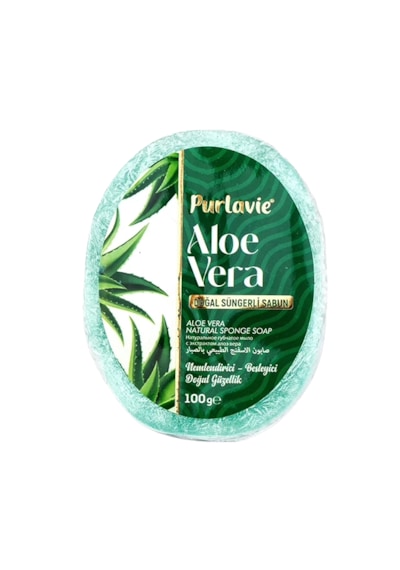 Purlavie Aloe Vera Süngerli Sabun Aloe Vera