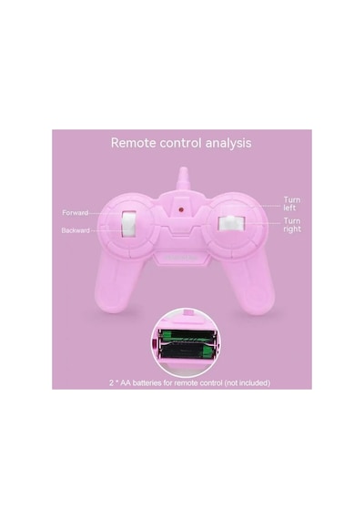 Uzaktan Kumandalı 3d Disko Işıklı 40 Parça Aksesuarlı Pembe Karavan Full Fonksiyon Oyuncak 38 Cm. Pembe
