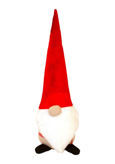 Yılbaşı Noel Baba Kapı Stoperi Bej Ekose