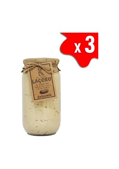 Laçoko Doğal Az Kavrulmuş(Çiğ)Parçacıklı Ballı Fıstık Ezmesi 3 KG